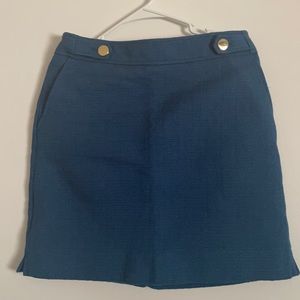 NWT Ann Taylor Blue A-Line Skirt 8 Petite